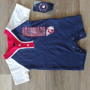 NWT MLB Cleveland Guardians Infant One Piece Size 3/6M